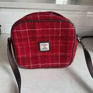 Harris Tweed Red Crossbody Bag